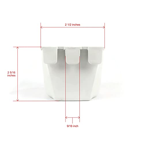 The ROP Shop | (Pack of 200) Gray Cage Cups for Chickens, Dogs, Pheasants, Rabbits Feed & Water