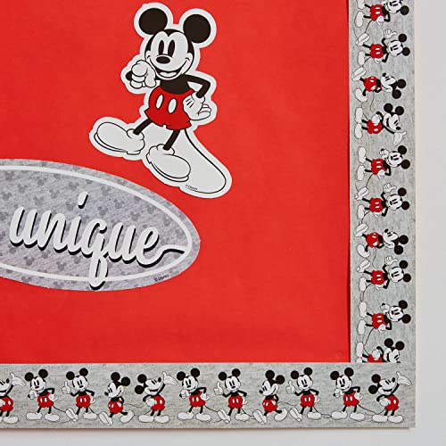 Eureka 845665 Disney Retro Mickey Mouse Poses Decorative Classroom and Bulletin Board Trim for Teachers, 2.25" Wide with 37 Feet Total, Multicolor, 12 Strips