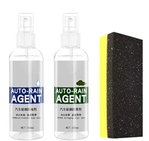 ipqyihf 2pcs car glass anti-fog rainproof agent, car glass waterproof coating agent 100ml
