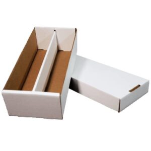 2-pack • shoe 1600-count trading/gaming card storage box • woodhaven trading firm brand