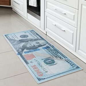 Well Woven Money Collection New Hundred Dollar Bill 2' x 5' Runner Rug