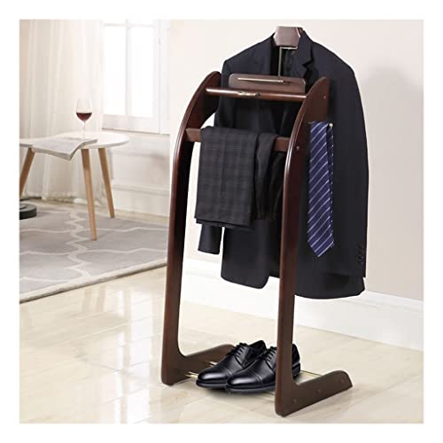 YAWEDA Clothes Valet with Shoe Rack Valet Stand with Clothes Hanger and Pants Rail Freestanding Suit Hanger for Hallway Dressing Room Etc (Size : 43.2 * 35.6 * 101.6cm)