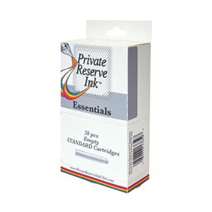 private reserve ink essentials - empty standard cartridges (50 pcs), clear (pr2)