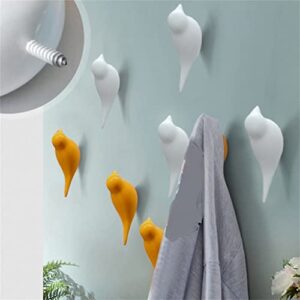 WFJDC Creative Bird Shape Home Decoration Storage Resin Wood Grain Rear Coat Hanger Hook (Color : D, Size : 10.5X 4 x 4cm)