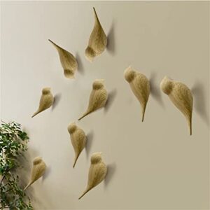 WFJDC Creative Bird Shape Home Decoration Storage Resin Wood Grain Rear Coat Hanger Hook (Color : D, Size : 10.5X 4 x 4cm)