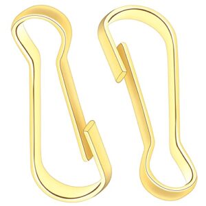 mini skater 0.63" mini metal spring hooks, tiny stainless steel lanyards snap clip hooks, keyring accessory for purse,curtains,jewelry ring craft and id card key chain clip parts(light gold, 200pcs)