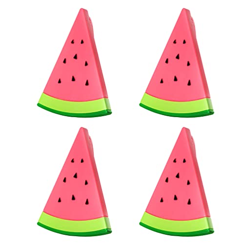 4pcs Beach Towel Clips Chair Cruise Holder Watermelon Shaped Towel Clips Holder Beach Essentials for Beach Chair Pool Chairs