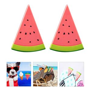 4pcs Beach Towel Clips Chair Cruise Holder Watermelon Shaped Towel Clips Holder Beach Essentials for Beach Chair Pool Chairs