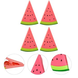 4pcs Beach Towel Clips Chair Cruise Holder Watermelon Shaped Towel Clips Holder Beach Essentials for Beach Chair Pool Chairs