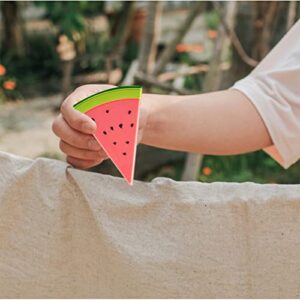 4pcs Beach Towel Clips Chair Cruise Holder Watermelon Shaped Towel Clips Holder Beach Essentials for Beach Chair Pool Chairs