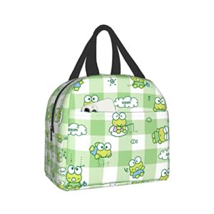 mccedmq cute lunch bag reusable insulated bento lunch box for women 8.5x8x5in