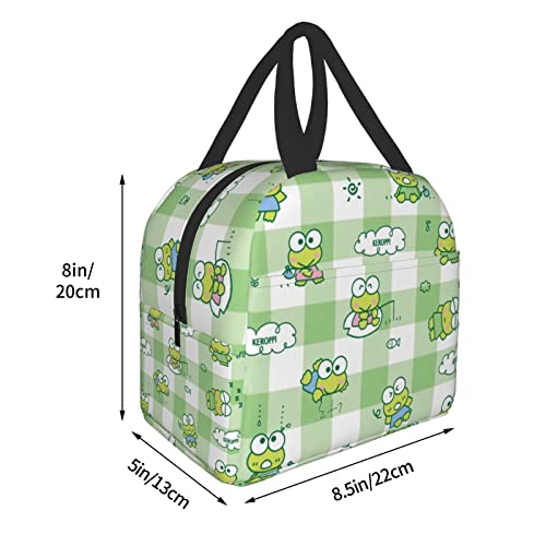 MCCEDMQ Cute Lunch Bag Reusable Insulated Bento Lunch Box for Women 8.5x8x5in