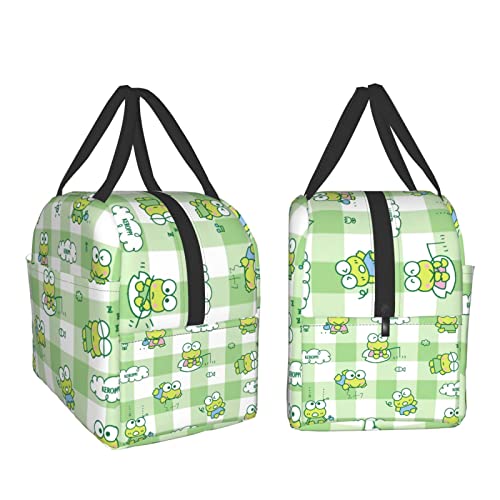 MCCEDMQ Cute Lunch Bag Reusable Insulated Bento Lunch Box for Women 8.5x8x5in