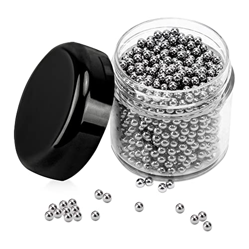 1500 PCS Metal Cleaning Beads Reusable Decanter Beads for Glass Bottles, 304 Stainless Steel Water Bottle Cleaner Balls 3mm Wine Glass Cleaning Beads for Decanters Vases Carafes, Wine Accessories