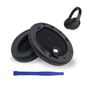 wh-1000xm4 ear pads noise isolation memory foam, headphone covers, ear pads compatible with sony wh-1000xm4 wireless over ear headphones(black)