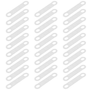 yardwe 50pcs clear non- slip rubber clothes hanger grips silicone antiskid closet accessories clothing hanger strips windproof clothes hanging accessories