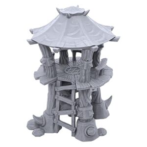 endertoys orc watchtower by makers anvil, 3d printed tabletop rpg scenery and wargame terrain for 28mm miniatures