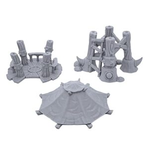 EnderToys Orc Watchtower by Makers Anvil, 3D Printed Tabletop RPG Scenery and Wargame Terrain for 28mm Miniatures