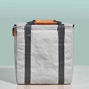 Insulated Travel Cooler Bag – Out of the Woods Dolphin Cooler – Vegan Picnic Bag/Cooler Tote with Zippered Body & Front Pocket – Sustainable Soft Side Cooler Bag with Strap