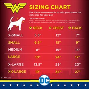 DC Comics Wonder Woman Dog Costume XSmall | Best DC Wonder Woman Halloween Costume for Extra Small Dogs | Official Wonder Woman Dog Costume for Pets Halloween, Dog Halloween Costume