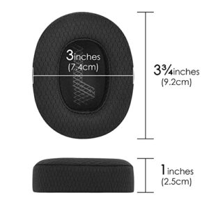 Ear Pads for JBL Lifestyle E65BTNC, Duet NC, Live 650 BTNC, Live 660 BTNC Headphones Replacement Ear Cushions, Ear Covers, Headset Earpads (Mesh Fabric/Black)