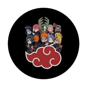 Naruto Shippuden Akatsuki Group SD PopSockets Standard PopGrip