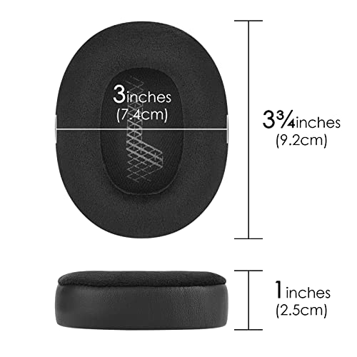 Ear Pads for JBL Lifestyle E65BTNC, Duet NC, Live 650BTNC, Live 660BTNC Ear Cushions, Ear Covers Headphones Replacement Ear Cushions, Ear Covers, Headset Earpads (Velour/Black)