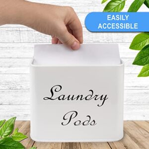 Rk limits Dryer Sheet Holder for Laundry Room - Metal Dryer Sheets Dispenser & Laundry Pods Container Stylish Fabric Softener Dispenser Organization Container with Lid Farmhouse Laundry Room Decor