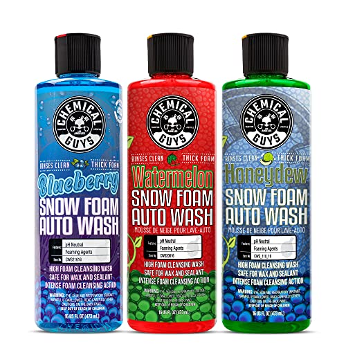 Chemical Guys Snow Foam Car Wash Soap Bundle - (3) 16 oz Car Wash Soaps