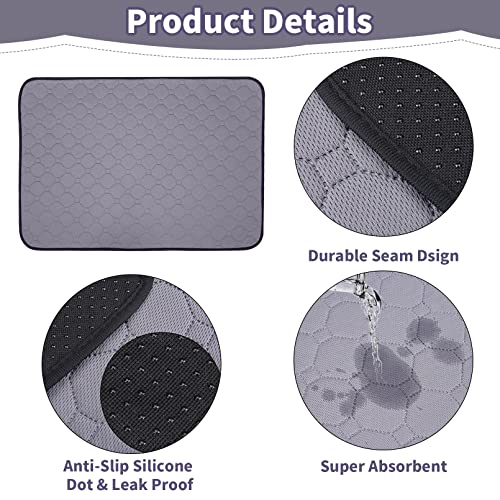 BNOSDM Guinea Pig Cage Liner Set Large Washable Hamster Fleece Bedding Anti-Slip Reusable Bunny Pee Pads with Garbage Bag Super Absorbent Small Animals Mats for Rabbits Chinchilla Hedgehog(S)