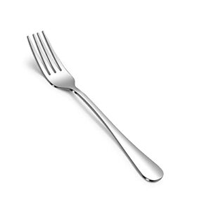 ellert 12-piece dinner forks silverware set,food-grade stainless steel table forks,salad forks,mirror polished,dishwasher safe,use for home,kitchen or restaurant (silver 8 inches)