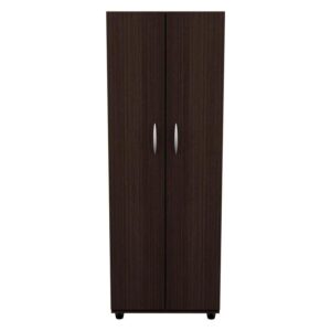 Inval 4-Shelf 2-Door Kitchen Pantry Storage Cabinet, Espresso