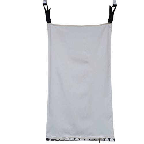 HDHYK Adjustable Space Saving Door Hanging Laundry Hamper Bag with Over Door Hooks for Dirty Laundry