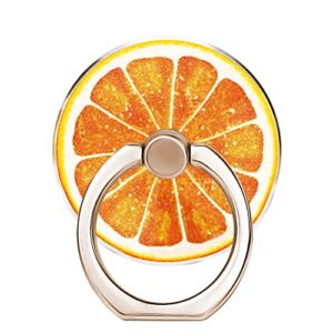 tacomege phone holder ring grips fruit orange , finger ring stand for cell phone tablet