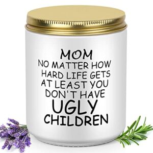 Christmas Gifts for Mom from Daughter Son - Funny Mom Gifts for Birthday Valentines Day Mothers Day - Stocking Stuffers for Mom - Scented Candles Soy Wax Lavender(7oz)