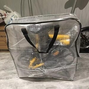 Extra Large Clear Storage Bag with Zippers for Clothing Recycling Bags Moisture Protection Bag Bedroom Closet Heavy-Duty Storage Tote 3 Pcs