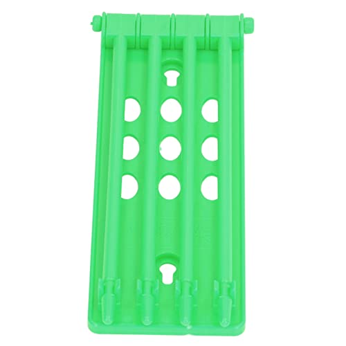 LAJS Pigeons Leg Rings Holder, Pigeons Bands Rack Frame Independent Design 3Pcs for Pigeons Farm Green