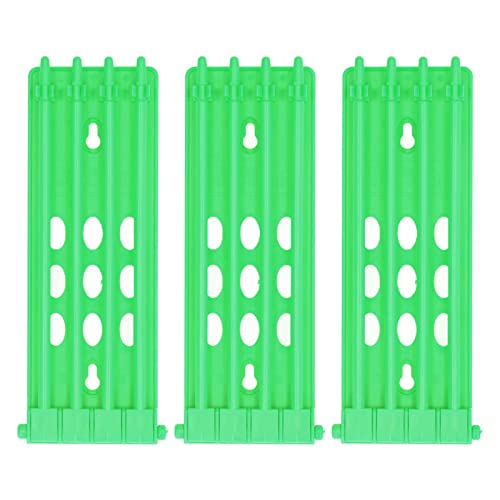 LAJS Pigeons Leg Rings Holder, Pigeons Bands Rack Frame Independent Design 3Pcs for Pigeons Farm Green