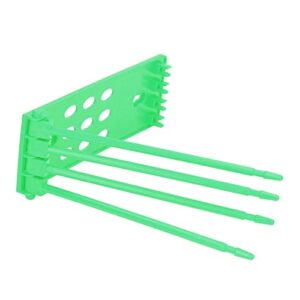 LAJS Pigeons Leg Rings Holder, Pigeons Bands Rack Frame Independent Design 3Pcs for Pigeons Farm Green