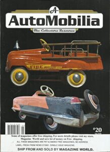a auto mobilia magazine, the collector's resource * january / february, 2022 * issue # 20 ( please note: all these magazines are pets & smoke free. no address label, fresh straight from newsstand. (single issue magazine)