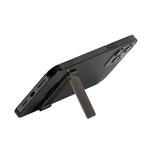 Rotating Phone Kickstand (Black) - Phone Holder for Desk - Adjustable Cell Phone Stand for Desk