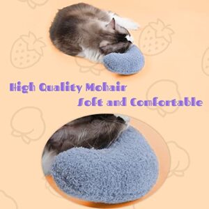 homelifthub Pillows for Indoor Cats Fluffy Cat Bed Pillow Cute Rabbit Pillows for Blanket and Carrier (3Pack(Pink&Blue&Yellow))