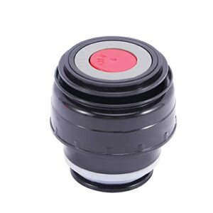 SPDD Vacuum Flask Lid Thermos Cover 4.5/5.2cm Outdoor Travel Cup Vacuum Flask Lid Portable Universal Travel Mug Accessories(4.5cm Black red)