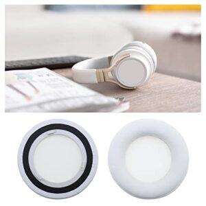 1 Pair Earpads Ear Cushions Protein Leather Memory Foam Replacement Repair Parts Compatible with Corsair Virtuoso RGB Wireless SE Headphones White