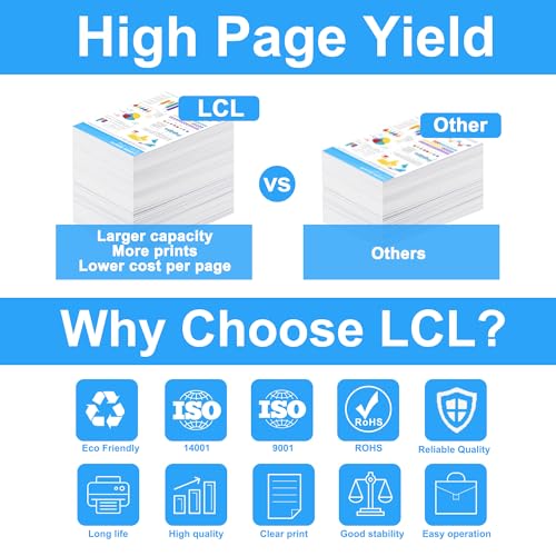 LCL Remanufactured Toner Cartridge Replacement for HP 126A CE310A CE311A CE312A CE313A CF341A Laserjet Pro CP1020 CP1025 CP1025nw Laserjet 100 Color MFP M175 M175nw (4-Pack Black Cyan Magenta Yellow)