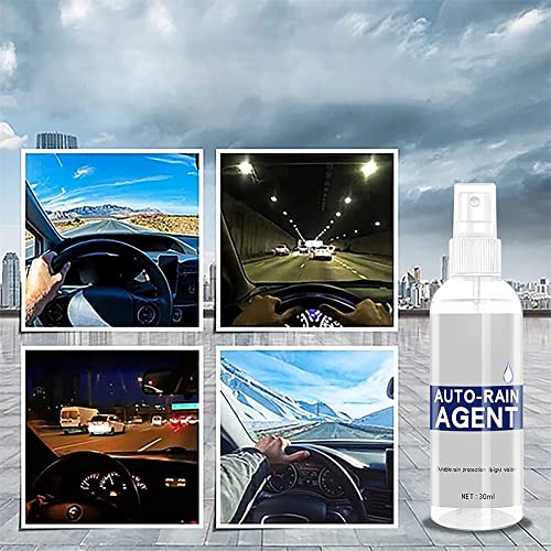 LaIzqIan 100ml Car Glass Waterproof Coating Agent - 2 Pcs Auto Glass Anti Fog Spray, Anti Fog Rain Repellent Spray Nano Rain Remover for Windows, Windshields, Mirrors, Shower Doors