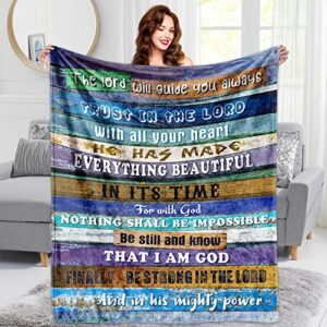 ouxioaz christian gifts for women, bible verse blanket religious gift healing throw blanket with inspirational thoughts prayer blankets mother's day birthday gifts spiritual gifts for women 50"x60"