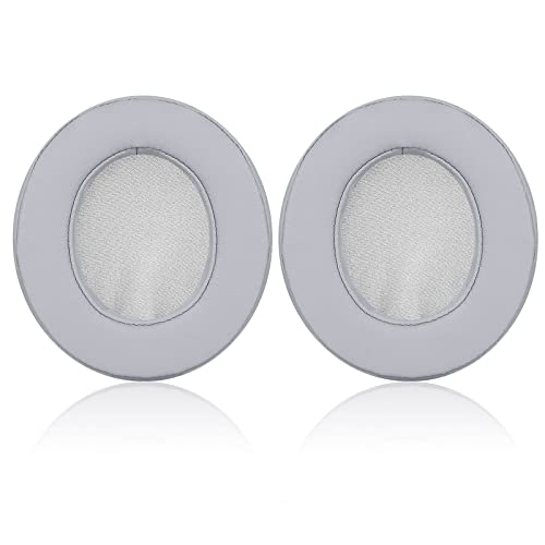 JARMOR Replacement Memory Foam & Protein Leather Ear Cushion Pads Cover for Razer Kraken X, Kraken X Ultralight, Kraken X Lite Over-Ear Headphones ONLY - Oval ( Grey )