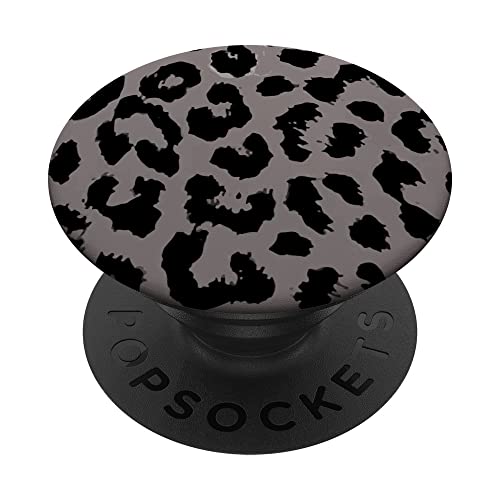 Leopard Cheetah Black Pattern Phone Popper PopSockets Swappable PopGrip