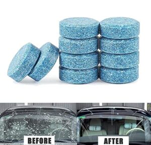 kindax car windshield washer tablets 40pcs car glass wiper fluid concentrated clean tablets 1 pack makes 42 gallons,1 piece makes 1.05 gallons